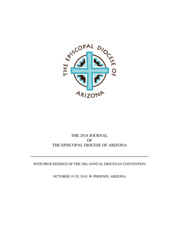 The 2018 Journal Of The Episcopal Diocese Of Arizona