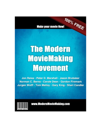 The Modern MovieMaking Movement - Filmmaking Stuff