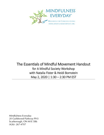 The Essentials Of Mindful Movement Handout - Mindfulness Everyday