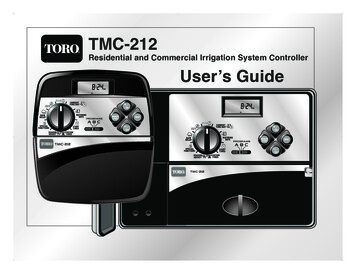 373-0402 TMC-212 UG-E:373-0319 TCM 212 Doc2 8/5/08 10:06 AM Page A - Toro