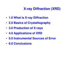 X-ray Diffraction (XRD) - Portland State University