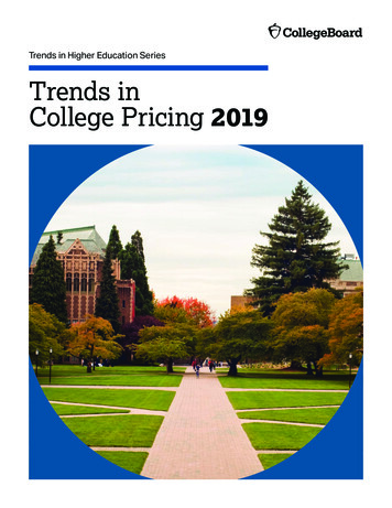 Trends In College Pricing 2019 - Research