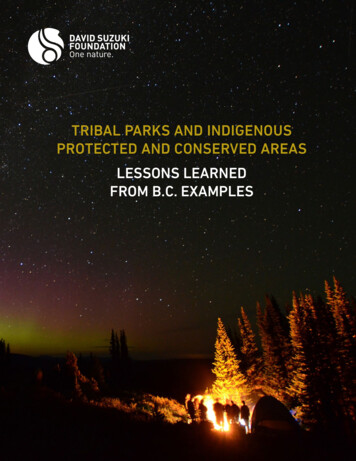 Tribal Parks And Indigenous Protected And Conserved Areas Lessons .