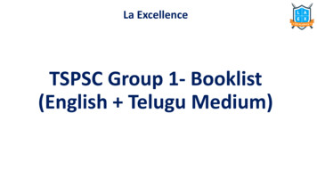 TSPSC Group 1- Booklist (English Telugu Medium)