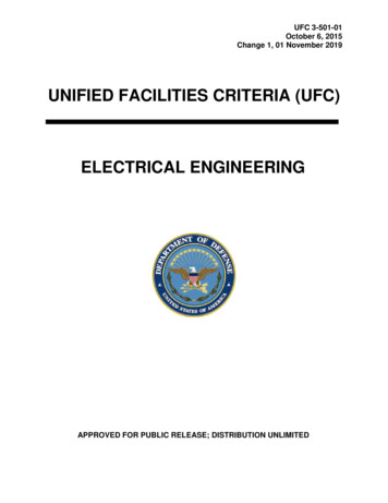 Unified Facilities Criteria (Ufc) Electrical Engineering