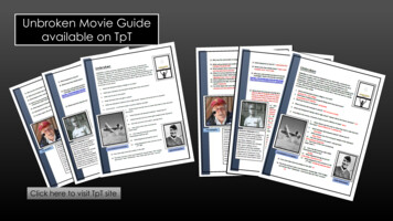 Unbroken Movie Guide Available On TpT - MISS LAHN'S WEBSITE