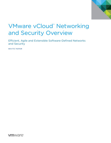 VMware VCloud Networking And Security Overview - Veritas
