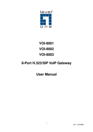 8-Port H323/SIP VoIP Gateway
