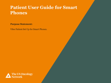 Patient User Guide For Smart Phones