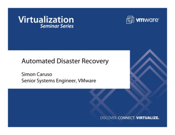 VSS Automated Disaster Recovery - 3.vmware 