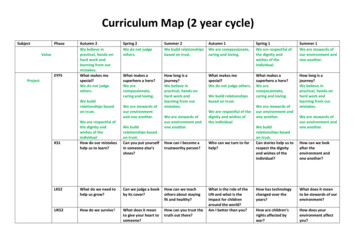 Curriculum Map (2 Year Cycle) - Stvincents.school