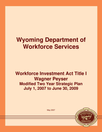 Wyoming Department Of Workforce Services
