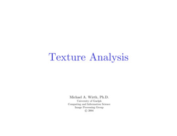 Texture Analysis - Purdue University