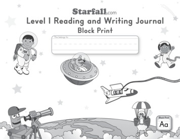 Starfall Level 1 Reading & Writing Journal