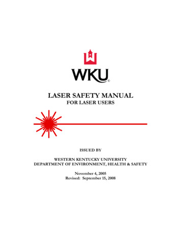 LASER SAFETY MANUAL - Western Kentucky University