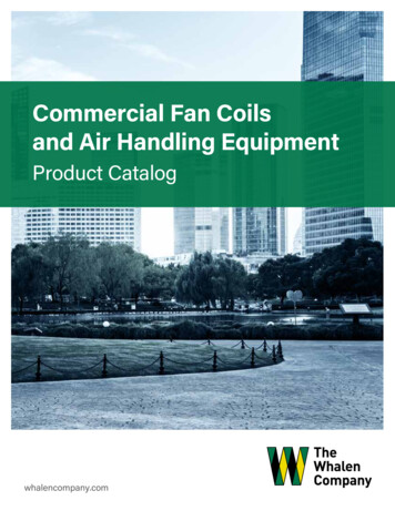 Commercial Fan Coils And Air Handling Equipment - Whalen Company