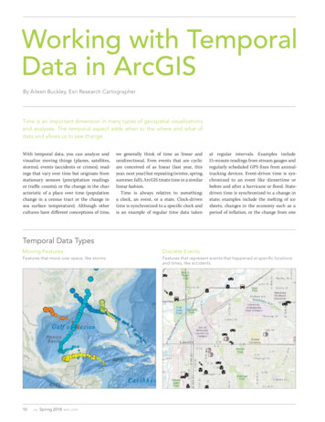 Working With Temporal Data In ArcGIS - Esri