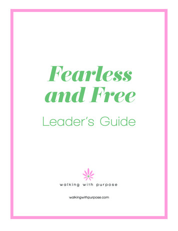 Fearless And Free - Walking With Purpose