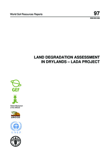 Land Degradation Assessment In Drylands - Lada Project
