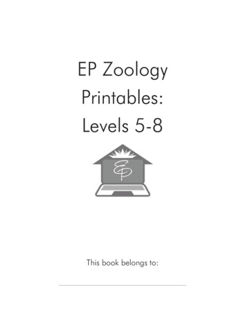 EP Zoology Printables: Levels 5-8 - All-in-One Homeschool
