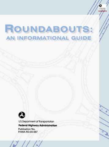 Roundabouts: An Informational Guide