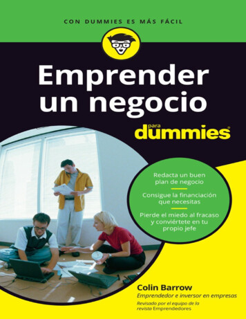 Emprender Un Negocio Para Dummies (Spanish Edition)