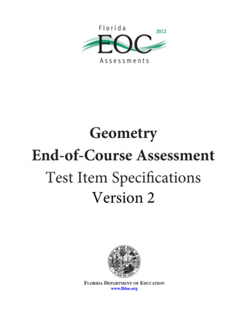 Geometry End-of-Course Assessment