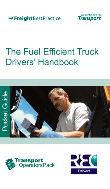 The Fuel Efficient Truck Drivers' Handbook Pocket Guide - UNEP