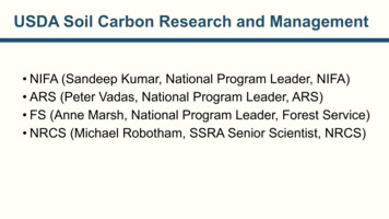 USDA Soil Carbon Research And Management - Energy.gov