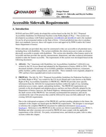 Accessible Sidewalk Requirements - Iowa Department Of Transportation