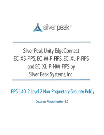Silver Peak Unity EdgeConnect EC-XS-FIPS, EC-M-P-FIPS, EC-XL-P . - NIST