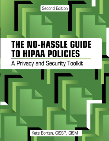A Privacy And Security Toolkit - Hcmarketplace 