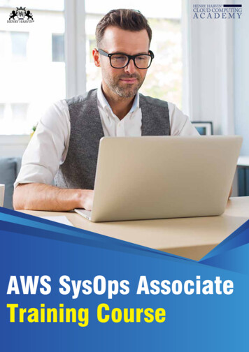 AWS SysOps Associate Training Course