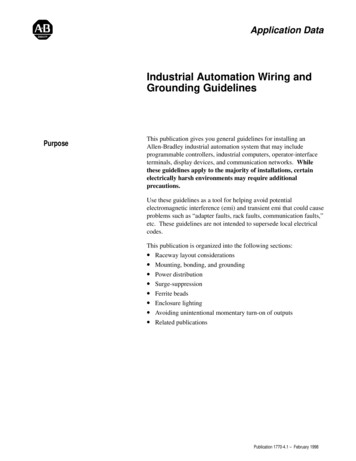 1770-4.1, Industrial Automation Wiring And Grounding Guidelines