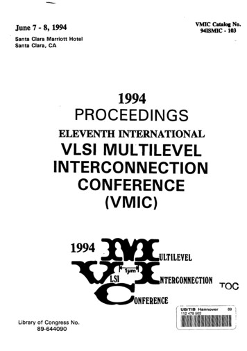 Eleventh International Vlsi Multilevel Interconnection Conference . - Gbv