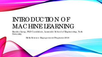 Introduction Of Machine Learning