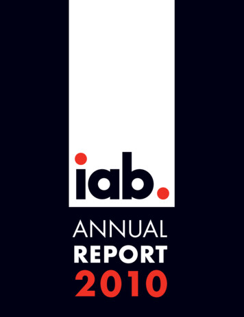 Annual Report 2010 - IAB