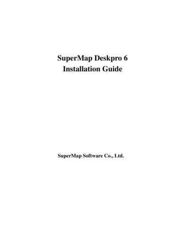 SuperMap Deskpro 6 Installation Guide
