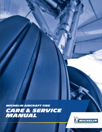 Michelin Aircraft Tire Care & Service Manual