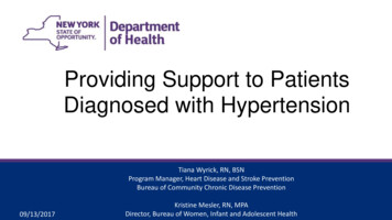 Providing Self-Management Support For Patients Dx. With Hypertension