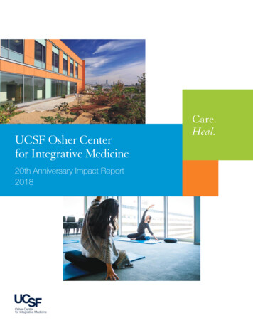 Care. Heal. UCSF Osher Center For Integrative Medicine