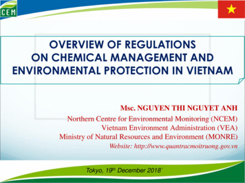 Overview Of Regulations On Chemical Management And Environmental .