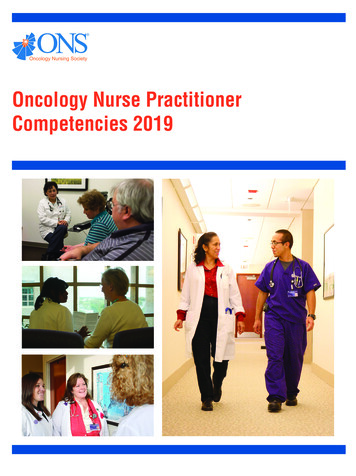 Oncology Nurse Practitioner Competencies 2019 - Ons 