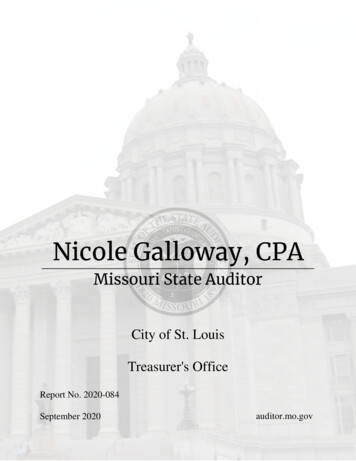 City Of St. Louis Treasurer's Office - Missouri