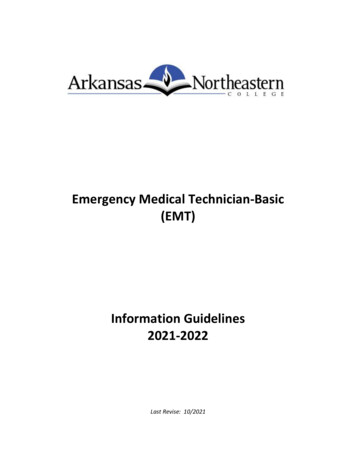 Emergency Medical Technician-Basic (EMT) - Arkansas Northeastern College