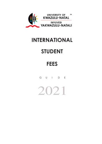 International Student Fees