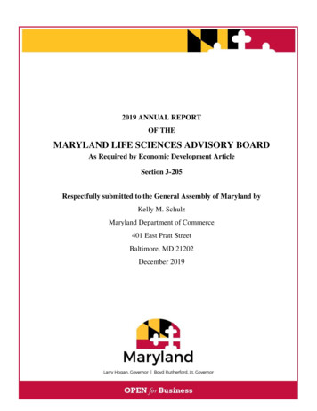 Maryland Life Sciences Advisory Board