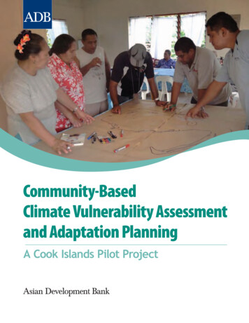 Community-Based Climate Vulnerability Assessment And Adaptation Planning