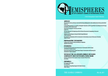 ARTICLES - Hemispheres: Tufts University Journal Of International Affairs