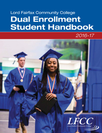 Lord Fairfax Community College Dual Enrollment Student Handbook
